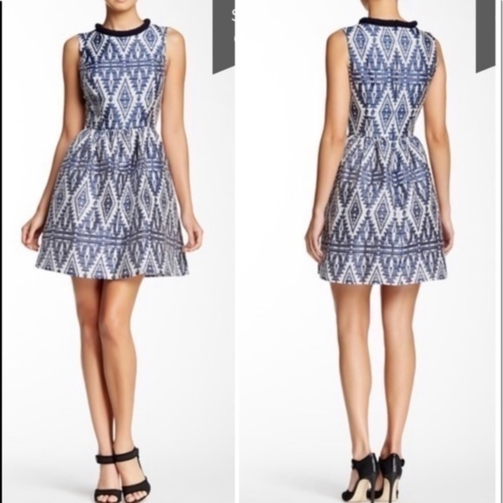 Jessica Simpson sleeveless dress ikat print dress 10